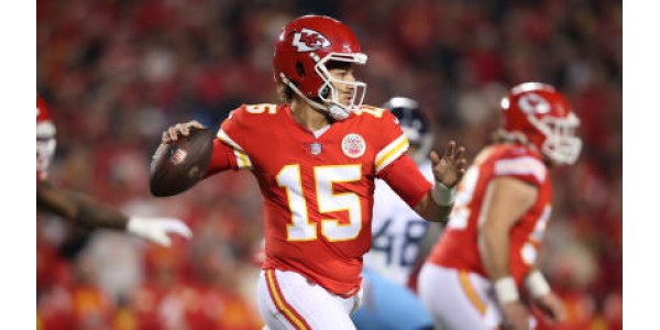 Patrick Mahomes i en tuff situation